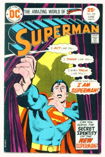 SUPERMAN #288 DC Comics 1975