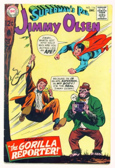 JIMMY OLSEN Superman's Pal #116 DC Comics 1968 Braniac