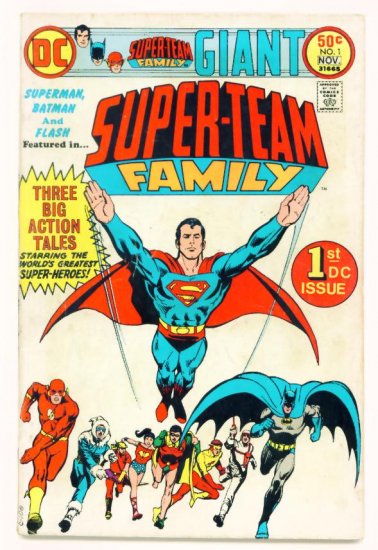 SUPER-TEAM FAMILY #1 DC Comics 1975 GIANT Wally Wood