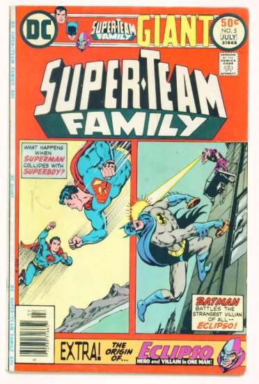 SUPER-TEAM FAMILY #5 DC Comics 1976 Batman vs Eclipso