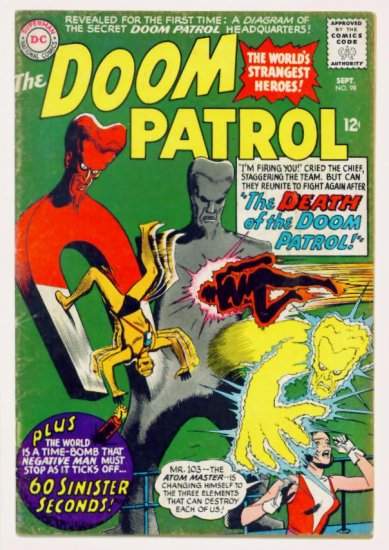 DOOM PATROL #98 DC Comics 1965