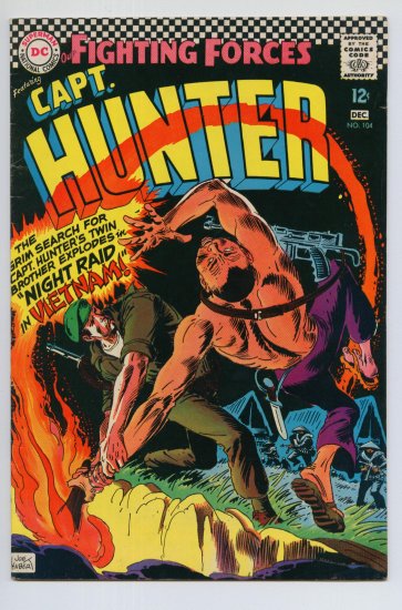 OUR FIGHTING FORCES #104 DC Comics 1966 Captain Hunter