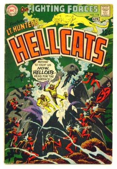 HELLCATS Our Fighting Forces #118 DC Comics 1969
