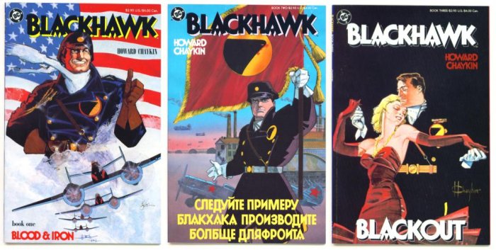BLACKHAWK #1 #2 & #3 COMPLETE DC Comics 1988 CHAYKIN