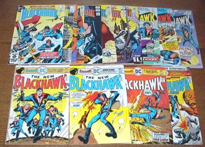 BLACKHAWK Lot of 15 DC War Comics 1976 - 1983