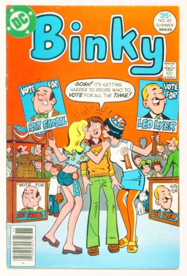 BINKY #82 DC Comics 1977 Scarce Last Issue