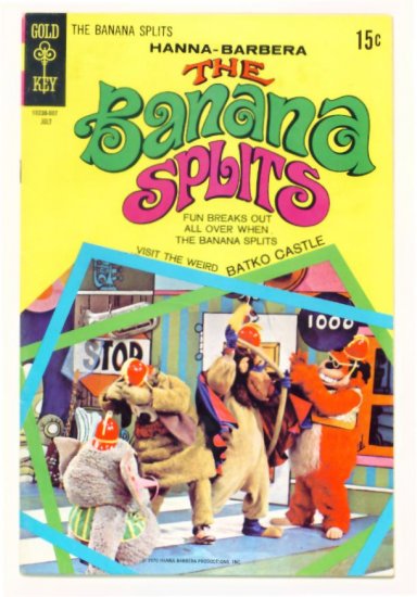 The BANANA SPLITS #3 Gold Key Comics 1970 Hanna Barbera