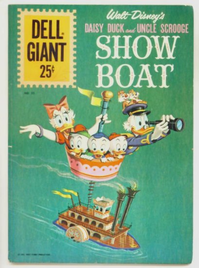 UNCLE SCROOGE SHOW BOAT Dell GIANT Comics 1961