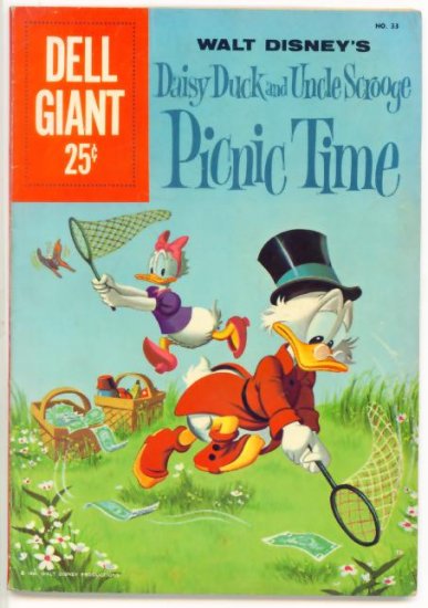 UNCLE SCROOGE PICNIC TIME Dell Comics 1960 Giant #33