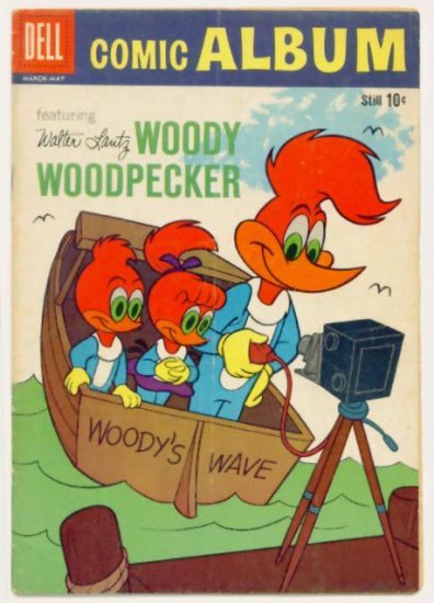 Woody Woodpecker Camera Cover DELL COMIC ALBUM #9 Dell Comics 1960