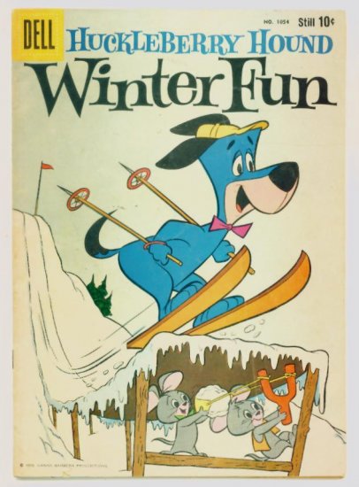 HUCKLEBERRY HOUND Dell Comics 1959 Four Color #1054 Hanna-Barbera
