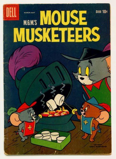 TOM and JERRY MOUSE MUSKETEERS #17 Dell Comics 1959