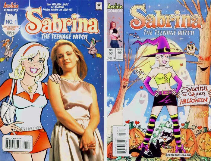 SABRINA The TEEN-AGE WITCH #1 and #50 Archie Comics 1996