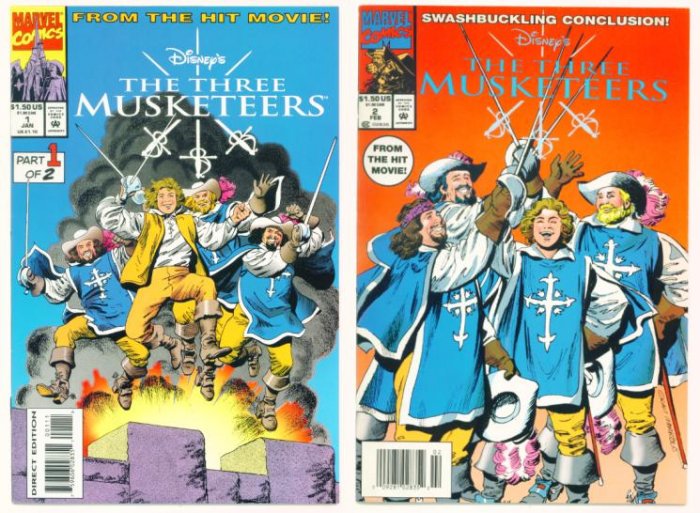 The THREE MUSKETEERS #1 and #2 Marvel Comics 1994 Full Run