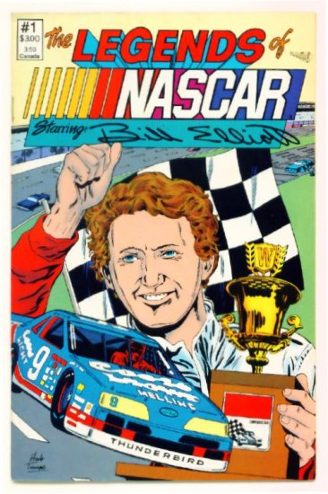 LEGENDS of NASCAR #1 Vortex Comics 1990 NM Bill Elliott