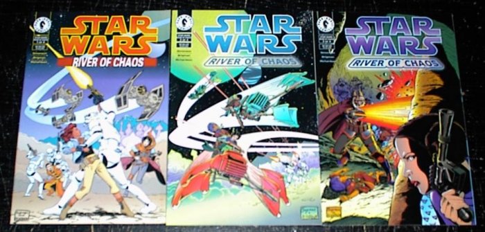 STAR WARS RIVER of CHAOS #1 #2 #3 Lot Dark Horse Comics