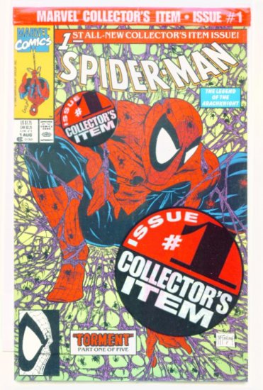 SPIDER-MAN #1 Marvel Comics 1990 NM Bagged SPIDEY FACE