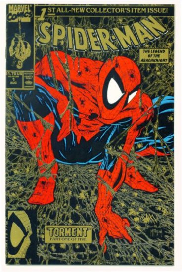 SPIDER-MAN #1 Marvel Comics 1990 NM Gold McFarlane