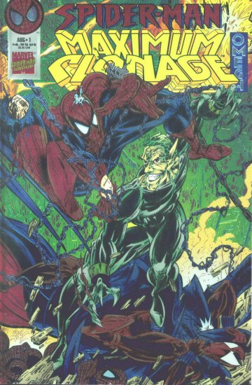 SPIDER-MAN MAXIMUM CLONAGE OMEGA #1 Marvel Comics 1995 foil cover