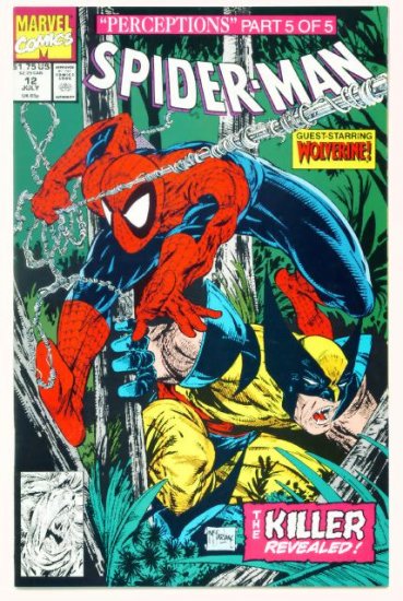 SPIDER-MAN #12 Marvel Comics 1991 NM Wolverine