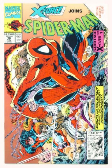 SPIDER-MAN #16 Marvel Comics 1991 NM X-FORCE