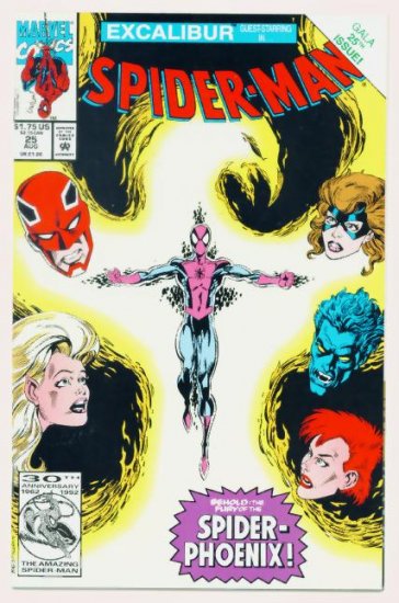SPIDER-MAN #25 Marvel Comics 1992 NM Excalibur