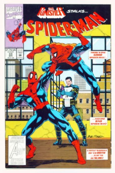 SPIDER-MAN #33 Marvel Comics 1993 NM Punisher