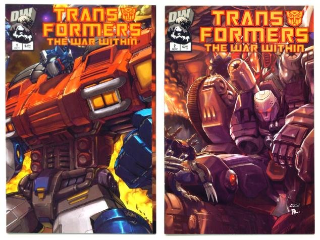 TRANSFORMERS The WAR WITHIN #1 and #2 Dreamwave Comics 2002