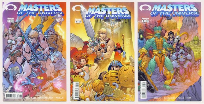 He-Man MASTERS of the UNIVERSE Lot #1 #2 #3 Image Comics 2002