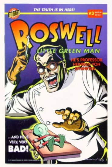 ROSWELL LITTLE GREEN MAN #3 Bongo Comics 1996