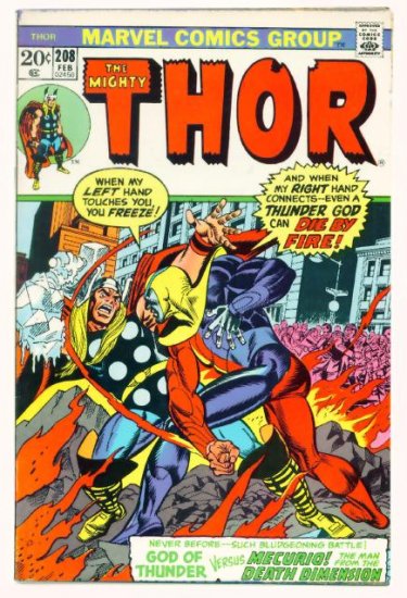 THE MIGHTY THOR #208 Marvel Comics 1973
