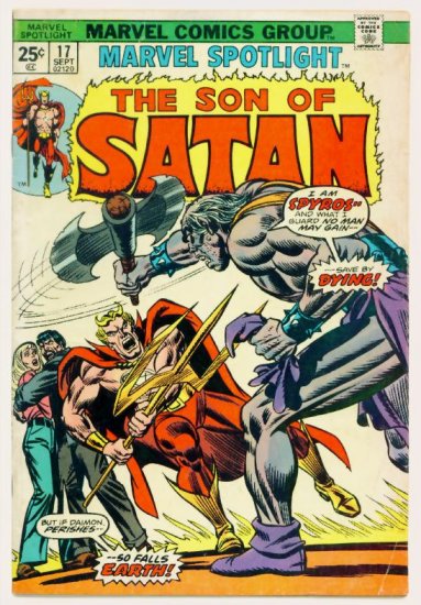 MARVEL SPOTLIGHT #17 Marvel Comics 1974 The SON of SATAN