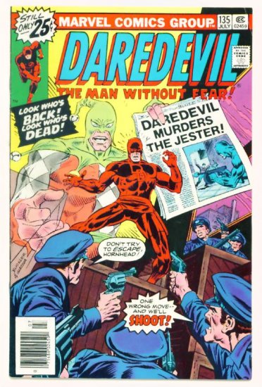 DAREDEVIL #135 Marvel Comics 1976 The Jester