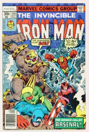 IRON MAN #114 Marvel Comics 1978 Avengers