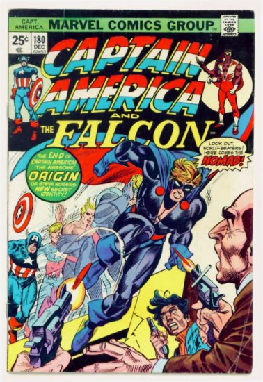 CAPTAIN AMERICA #180 Marvel Comics 1974 First Nomad Steve Rogers