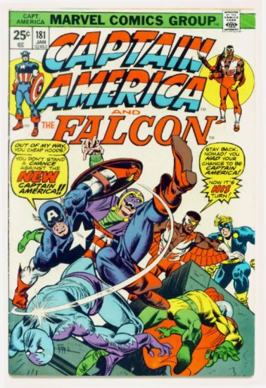 CAPTAIN AMERICA #181 Marvel Comics 1974 Intro Origin New Cap