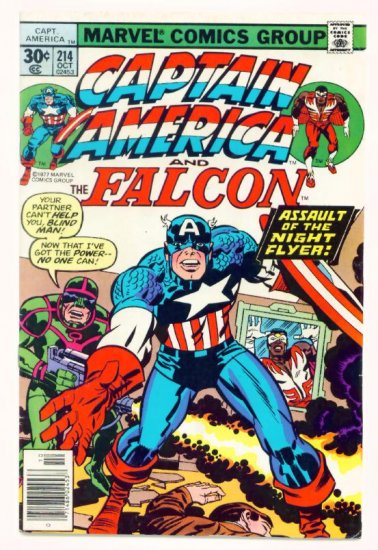 CAPTAIN AMERICA #214 Marvel Comics 1977 Jack Kirby