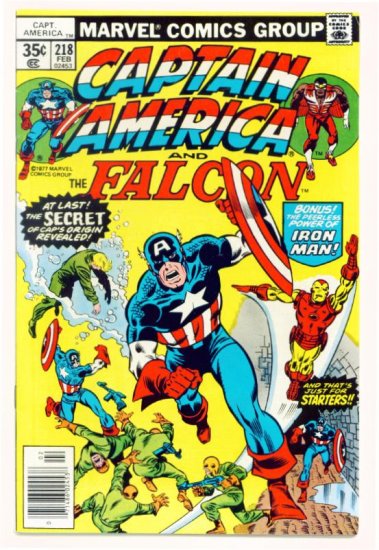 CAPTAIN AMERICA #218 Marvel Comics 1978 Iron Man