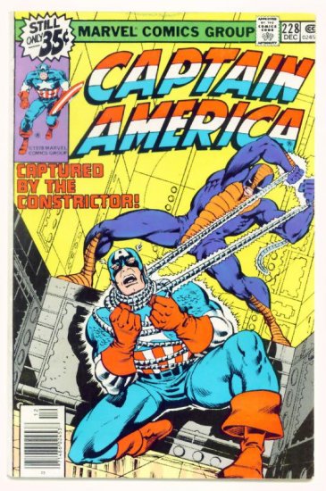 CAPTAIN AMERICA #228 Marvel Comics 1978 The Constrictor