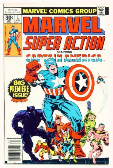 MARVEL SUPER ACTION #1 Marvel Comics 1977 Captain America