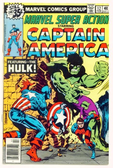 MARVEL SUPER ACTION #12 Marvel Comics 1979 Captain America