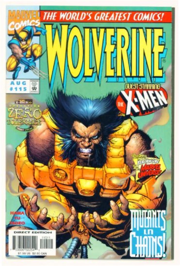 WOLVERINE #115 Marvel Comics 1997 NM X-MEN CO-STAR