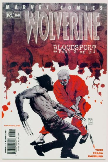 WOLVERINE #168 Marvel Comics 2001 NM
