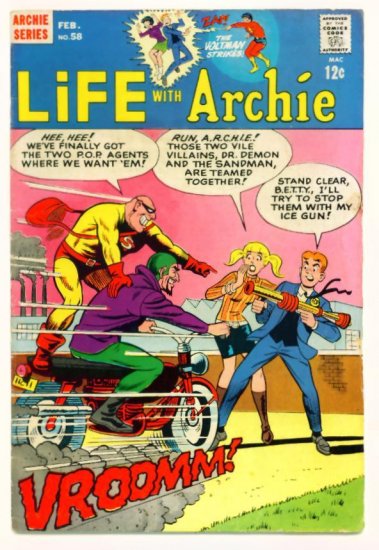LIFE WITH ARCHIE #58 Archie Comics 1967 Super-Hero