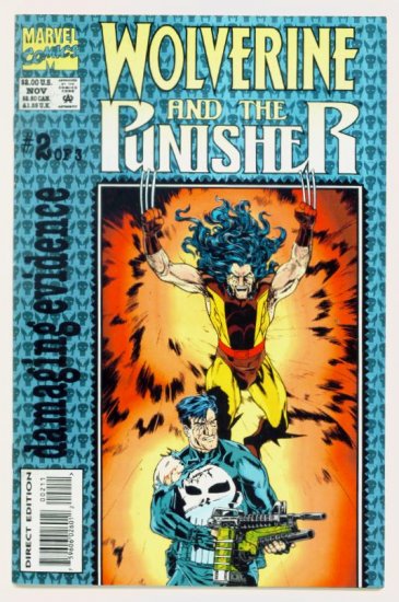 WOLVERINE PUNISHER DAMAGING EVIDENCE #2 Marvel Comics 1993