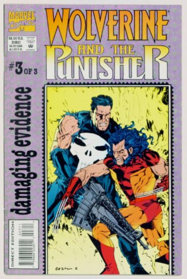 WOLVERINE PUNISHER DAMAGING EVIDENCE #3 Marvel Comics 1993