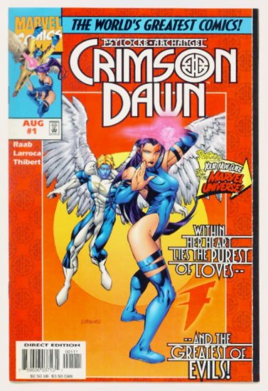 CRIMSON DAWN #1 Marvel Comics 1997 NM Psylocke and Archangel