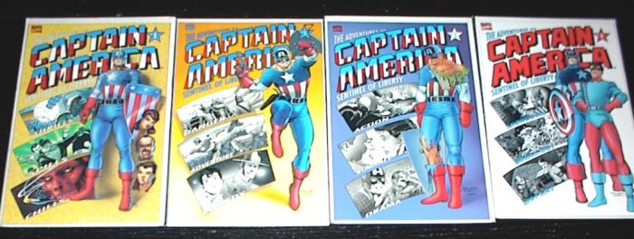 The Adventures of CAPTAIN AMERICA #1 -#4 Full Run GIANT
