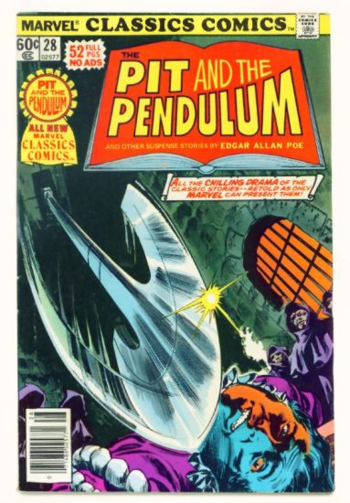 PIT and the PENDULUM Marvel Classics Comics #28 1977 Edgar Allan Poe