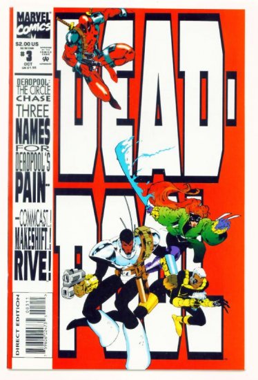 DEADPOOL The CIRCLE CHASE #3 Marvel Comics 1993 NM